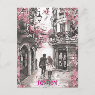 Romance in Londen Briefkaart