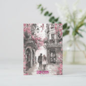 Romance in Londen Briefkaart (Staand voorkant)