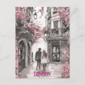 Romance in Londen Briefkaart (Voorkant)