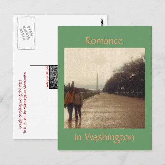 Romance in Washington Briefkaart (Voorkant / Achterkant)