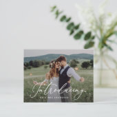 Romance introduceert Elopement-Briefkaart Aankondigingskaart (Staand voorkant)