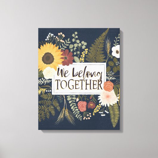 Romance IV najaar | Wij zijn samen Canvas Afdruk (Voorkant)
