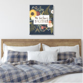 Romance IV najaar | Wij zijn samen Canvas Afdruk (Insitu (Slaapkamer))