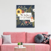 Romance IV najaar | Wij zijn samen Canvas Afdruk (Insitu (Woonkamer))