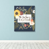 Romance IV najaar | Wij zijn samen Canvas Afdruk (Insitu (Houten vloer))