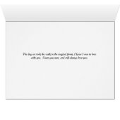 Romance Kaart met een Magisch Bos (Binenzijde Horizontaal (Onderkant))