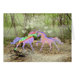 Romance Kaart met een Magisch Bos