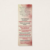 Romance Kiss Promotiemateriaal Auteur Mini Visitekaartjes (Achterkant)