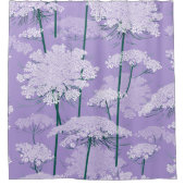 Romance Koningin Annes Lace Pattern | Violet Douchegordijn (Voorkant)