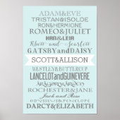 Romance koppelt aangepast Poster - KIES UW KLEUR (Voorkant)