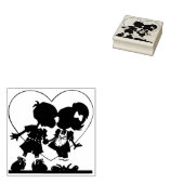romance kunststempel rubberstempel (Gestempeld)