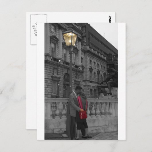 Romance lamplicht briefkaart (Voorkant / Achterkant)