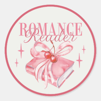 Romance Lezer Boekachtig Boek Lezen Liefhebber Ronde Sticker