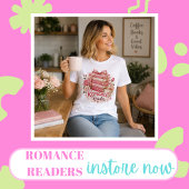 Romance Lezer Roze Boek Stapel Tri-Blend Shirt