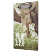 Romance Liefde Monogram Initiaal Clip Board Klembord (Links)