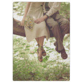 Romance Liefde Monogram Initiaal Clip Board Klembord (Achterkant)