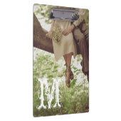 Romance Liefde Monogram Initiaal Clip Board Klembord (Rechts)