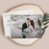 Romance Love and Bedankt Briefkaart