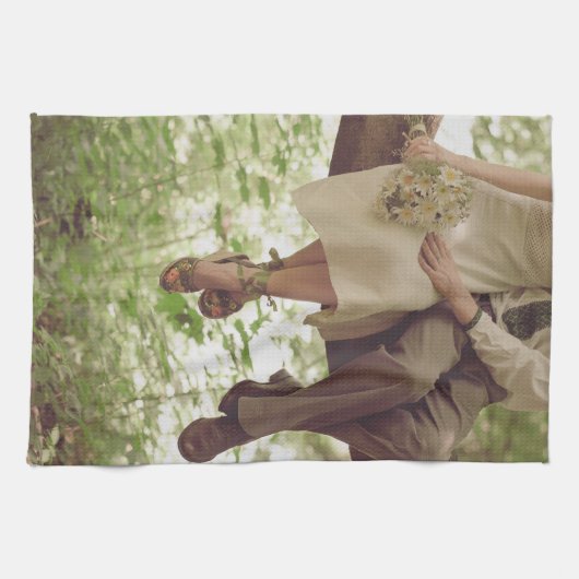  Romance Love Paar Keuken Schotel Handdoek (Horizontaal)