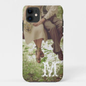 Romance Love Paar Monogram IPHONE 5 Hoesje (Achterkant)