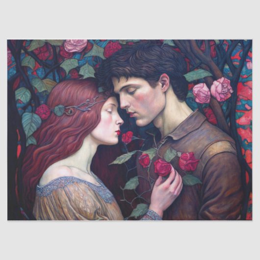  Romance Lovers Coupesontage Tissuepapier (Voorkant)