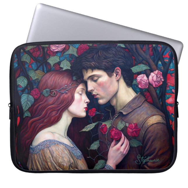  Romance Lovers Couple Laptop Sleeve (Voorkant)