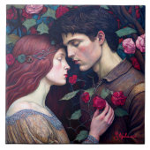 Romance Lovers Couple Tegeltje (Voorkant)