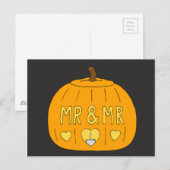 Romance Mannelijke Couple Halloween Gay Briefkaart (Voorkant / Achterkant)
