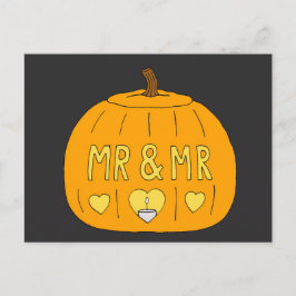 Romance Mannelijke Couple Halloween Gay Briefkaart
