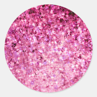 ROMANCE ME  Roze Paarse Sterren Ombre Schilderen Ronde Sticker