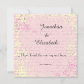  Romance met bijbelvers bruiloft Kaart (Voorkant)