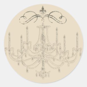 Romance met een kroonluchter ~ 20 Sticker bruiloft