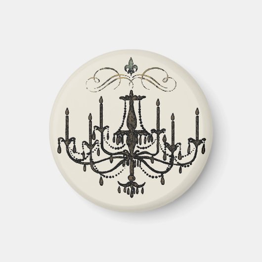 Romance met een kroonluchter ~ Magnet French Love (Voorkant)