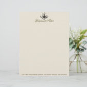 Romance met een luchters ~ Business Letterhead Gepersonaliseerd Briefhoofd (Staand voorkant)