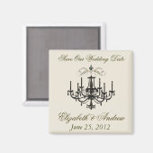 Romance met een luchters ~ Save the Date Love Magneet (Voorkant / Achterkant)