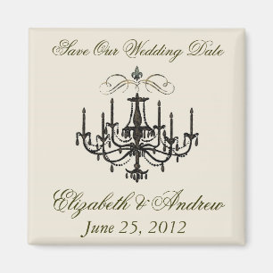 Romance met een luchters ~ Save the Date Love Magneet