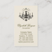 Romance met een luchters ~ Visitekaartje (Achterkant)