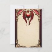  romance met hart en vleugels. RSVP kaartje (Achterkant)