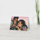  Romance, middelbare school Sweethearts in Love Bedankkaart (Voorkant)