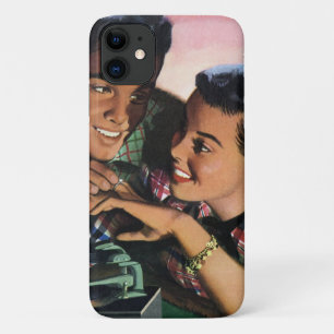  Romance, middelbare school Sweethearts in Love iPhone 11 Hoesje