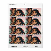  Romance, middelbare school Sweethearts in Love Etiket (Full Sheet)