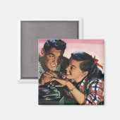 Romance, middelbare school Sweethearts in Love Magneet (Voorkant / Achterkant)