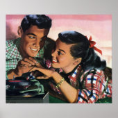  Romance, middelbare school Sweethearts in Love Poster (Voorkant)
