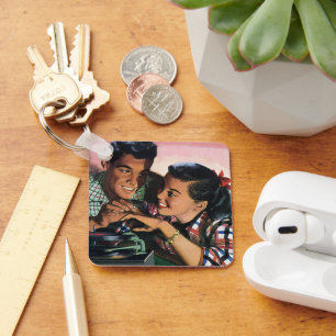  Romance, middelbare school Sweethearts in Love Sleutelhanger