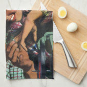  Romance, middelbare school Sweethearts in Love Theedoek (Quarter Fold)