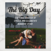 Romance nieuwe stijl bruiloft wijn etiket (Enkel label)