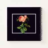 Romance Novel Notitieboek met een Roze Roos (Achterkant)