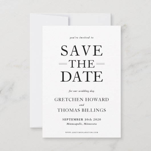 Romance Novel Save the Date Aankondiging (Achterkant)