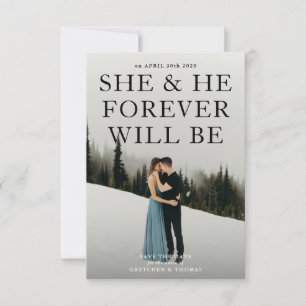 Romance Novel Save the Date Aankondiging