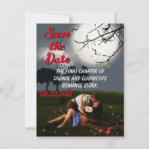 Romance Novel Style Save the Date Announounding Po